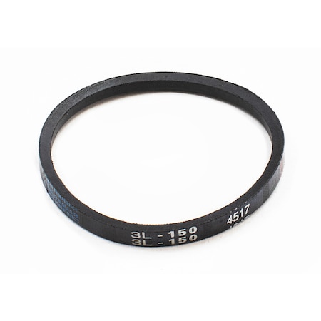 D&D 3L150 FHP V-Belt, 15 in Outside Length, 3/8 in Top Width, 7/32 in Thickness, 1 Ribs 3L150
